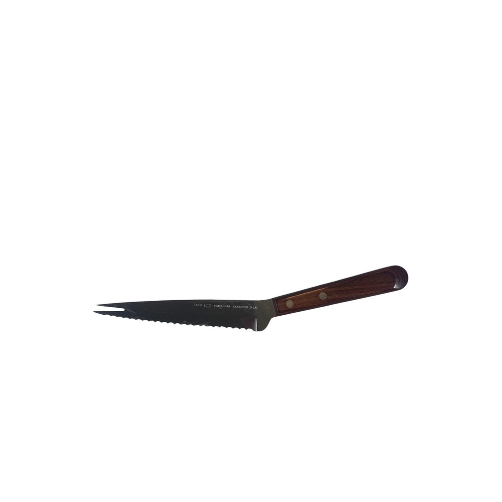 Vintage Ekco Vanadium Stainless Angled Serrated Utility Knife